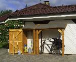 Promex Holz Schleppdach Kombination