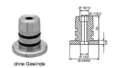 FACO Gel�nder-Stecksystem Bodenhalter